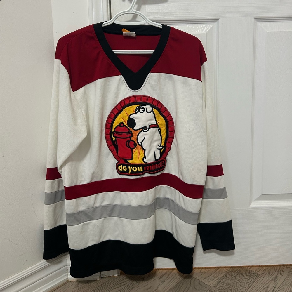 Vintage 2006 Family Guy "The Home Game" Brian hockey jersey